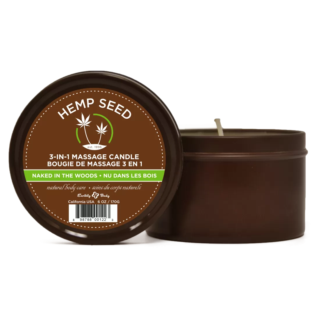 Naked in the Woods Massagekaars - 6 oz / 170 gr