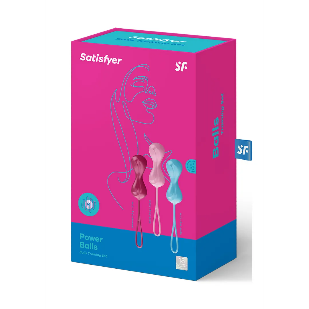 Power Balls - Kegel Balls - 3 Stuks - Turquoise/Rood/Roze
