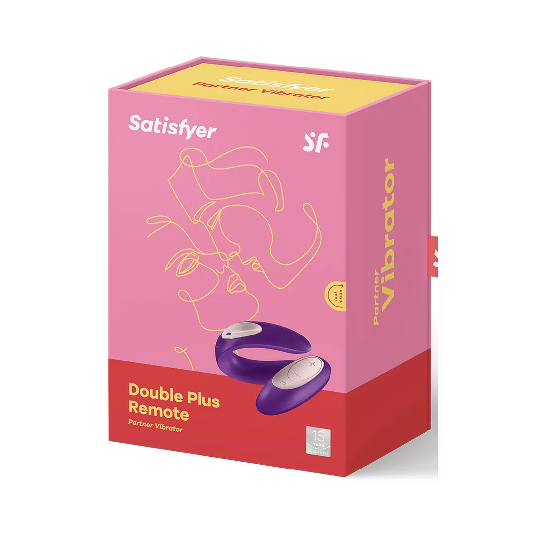 Double Plus - Remote Partner Vibrator - Paars