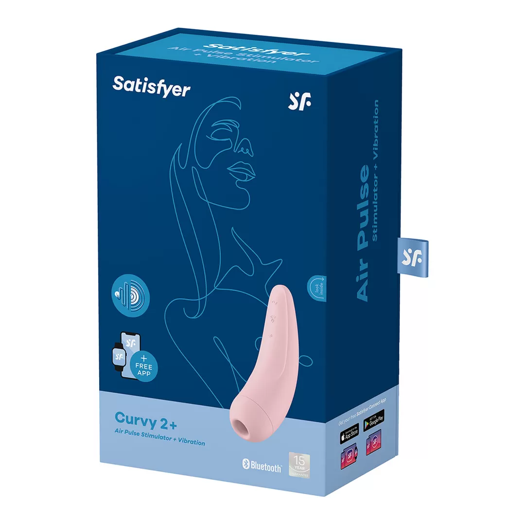 Curvy 2Plus - Air Pulse Stimulator en Vibratie - Roze