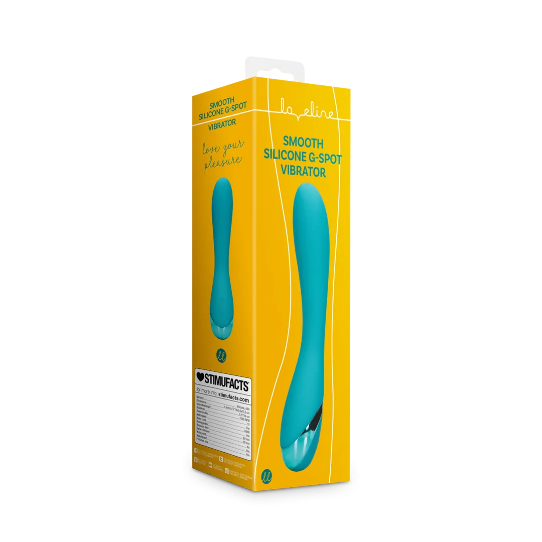 Glad Siliconen G-Spot Vibrator - Teal Blauw