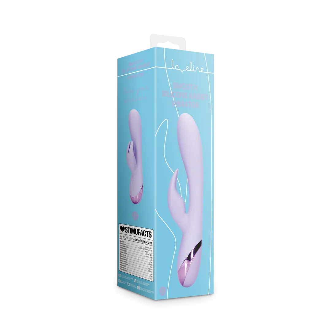 Zachte Silicone Konijn Vibrator - Digitale Lavendel