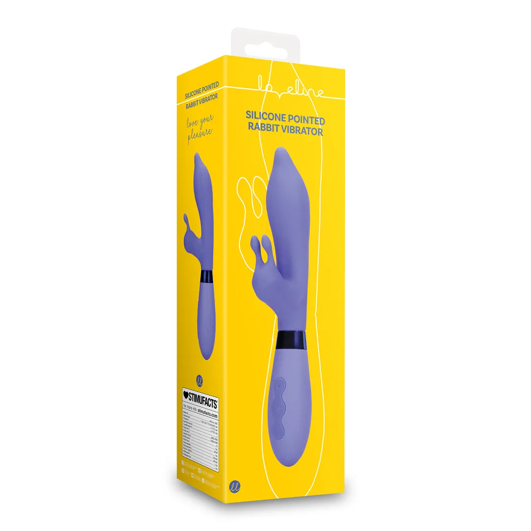 Siliconen Puntige Konijnen Vibrator - Protanopia