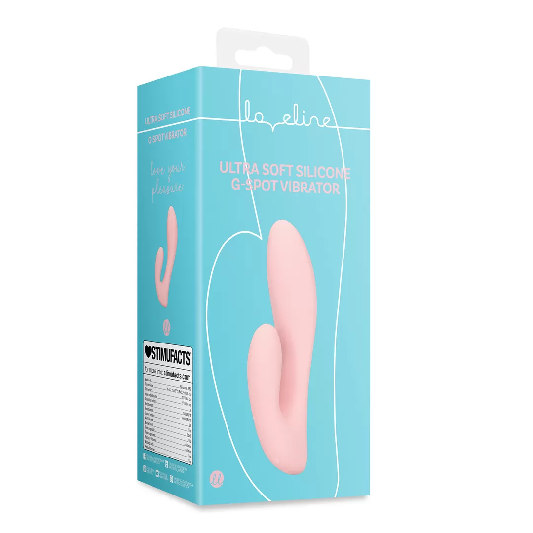 Ultra Soft Silicone G-Spot Vibrator - Cherry Chiffon
