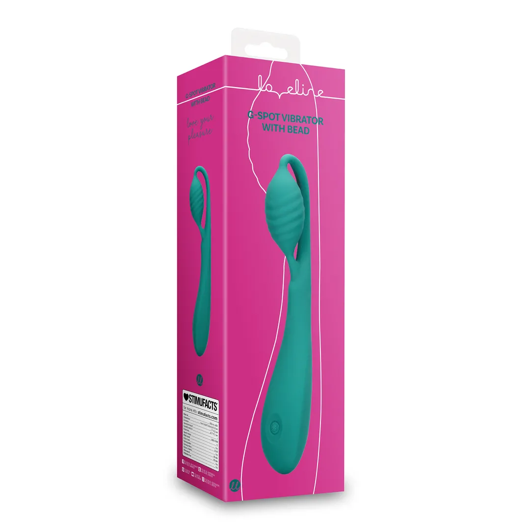 G-Spot Vibrator met Parels - Blauw Groen