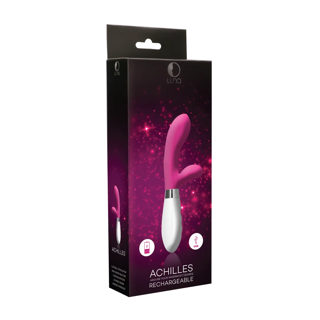 Achilles - Oplaadbare Rabbit Vibrator - Roze
