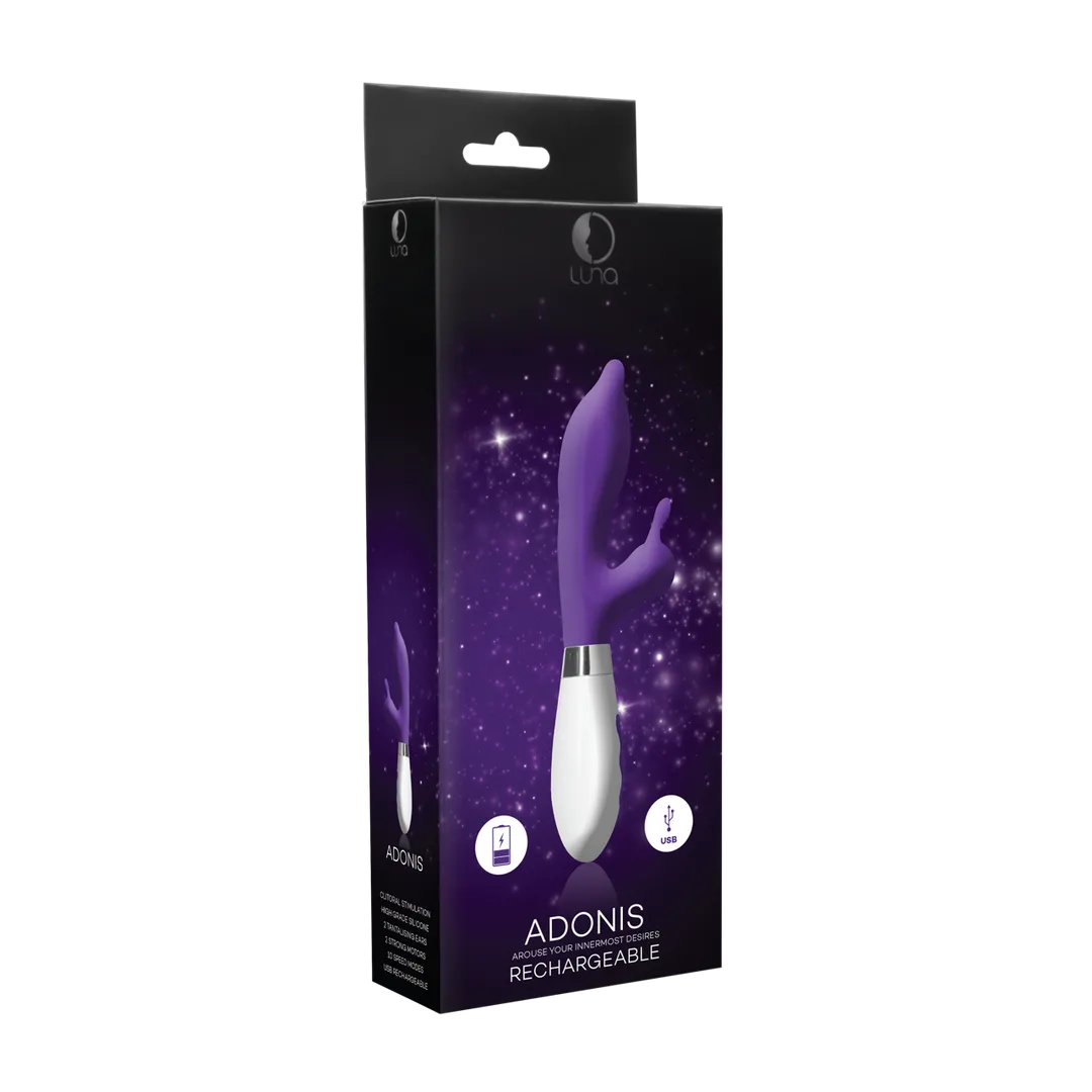Adonis - Oplaadbare Rabbit Vibrator - Paars