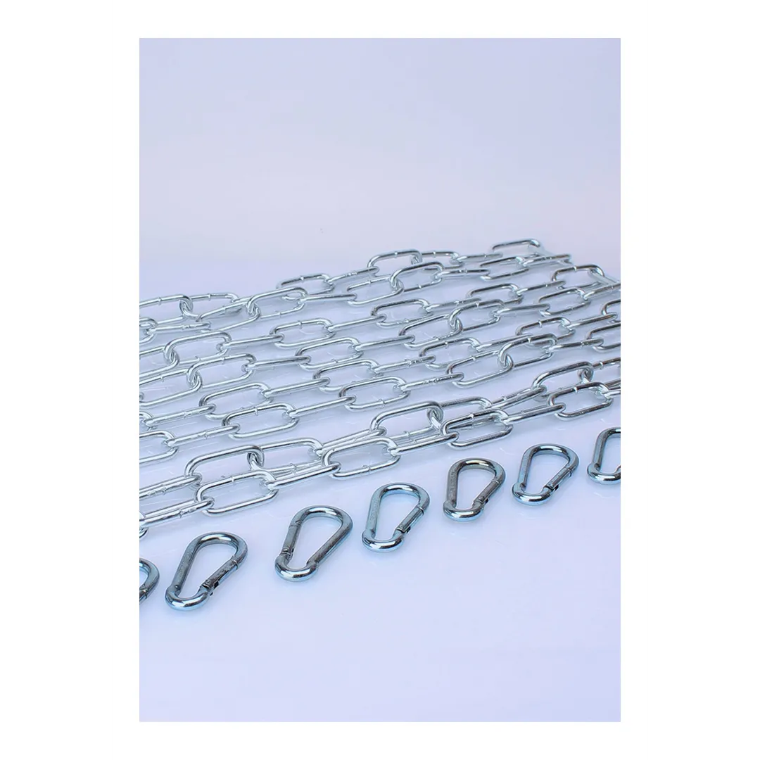 KIT 4 X 120 cm Grote Link Ketting + 8 Karabiners