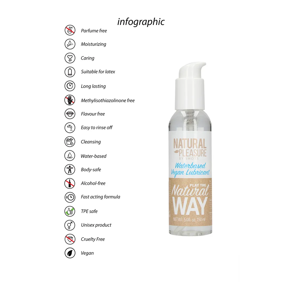 Vegan Waterbased Glijmiddel - 5 fl oz / 150 ml
