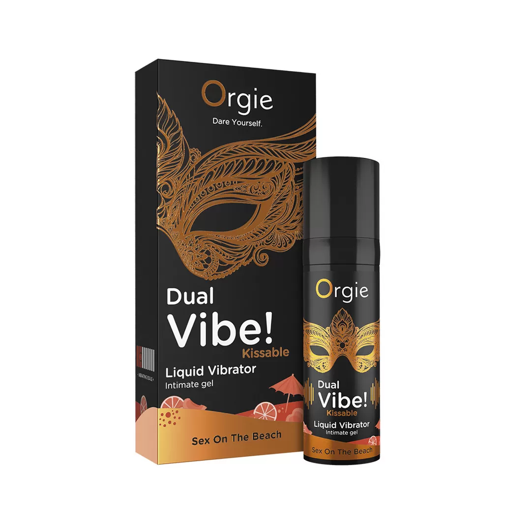 Dual Vibe! Kissable Liquid Vibrator - Sex On The Beach - 0,5 fl oz / 15 ml