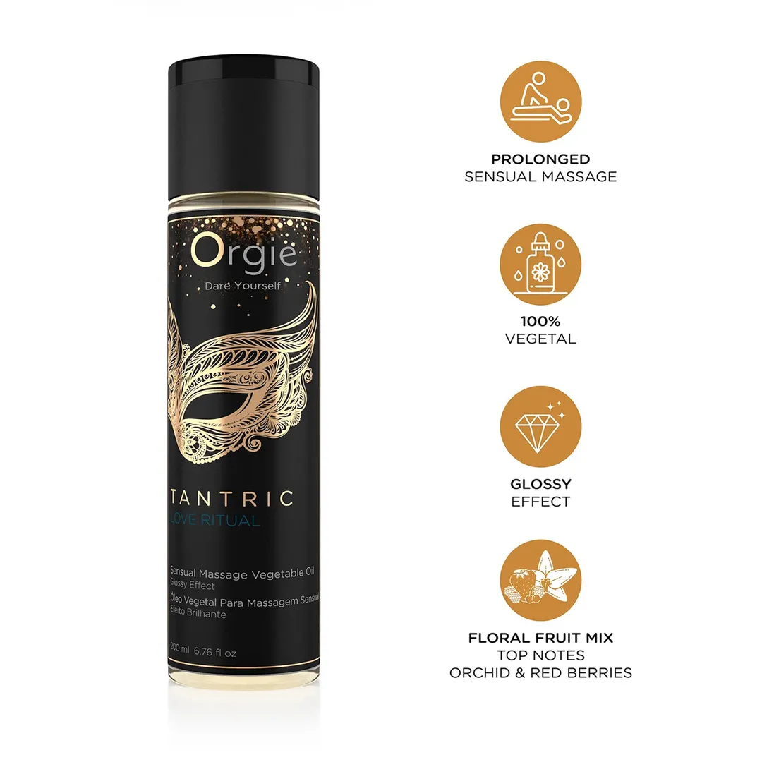 Tantrische Liefdesritueel - Shining Effect Massageolie - 7 fl oz / 200 ml