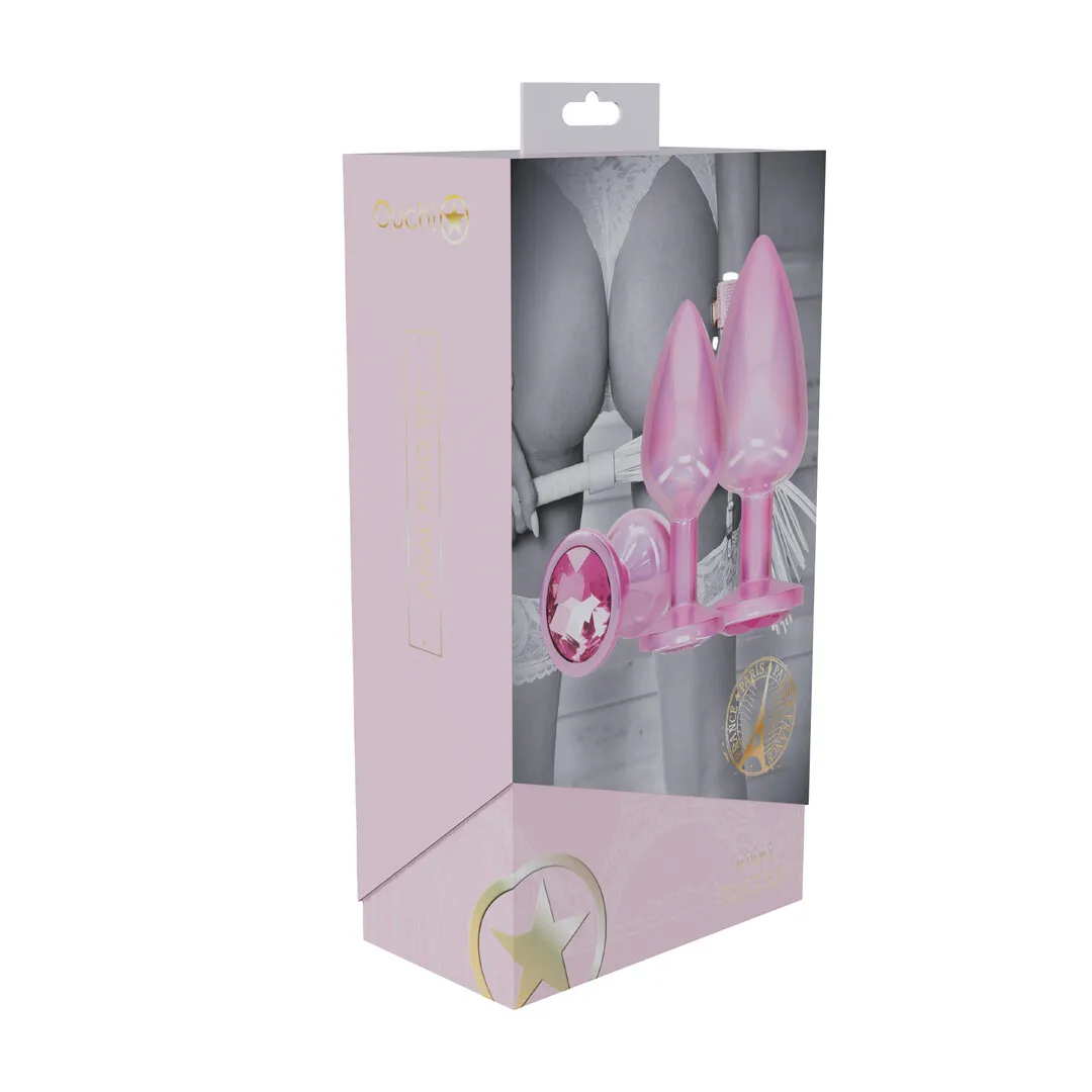 Paris Collection - Metalen Anale Plug Set - Roze