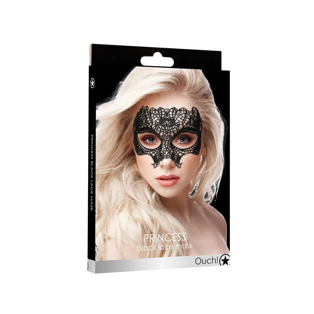 Prinses - Zwarte Kantmasker