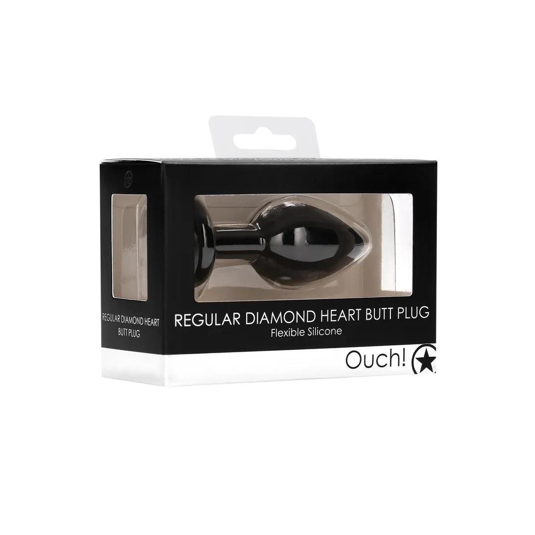 Diamond Heart Butt Plug - Regular