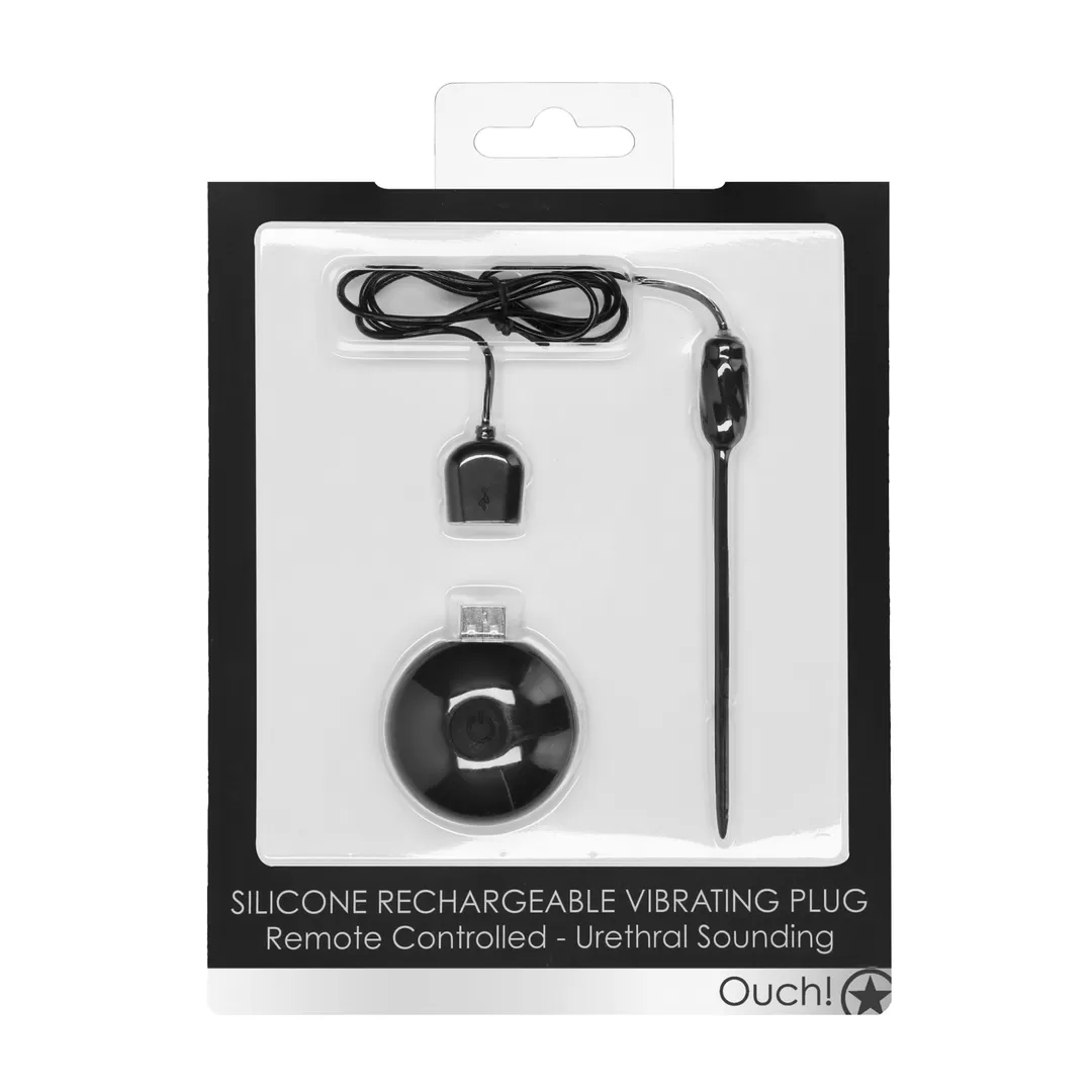 Silicone Oplaadbare Vibrerende Plug met Afstandsbediening