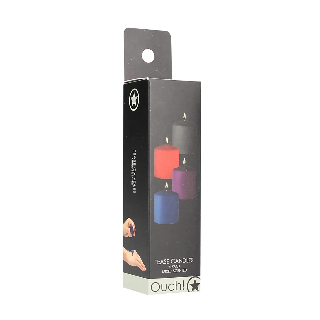 Tease Candles - Mix - 4 Stuks - Multicolor