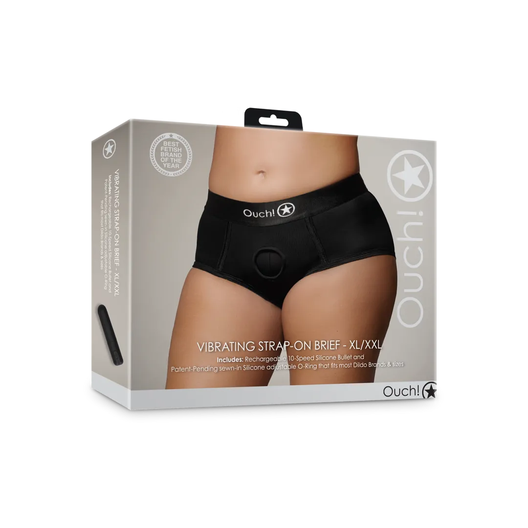 Vibrerende Strap-on Boxershort - XL/XXL - Zwart