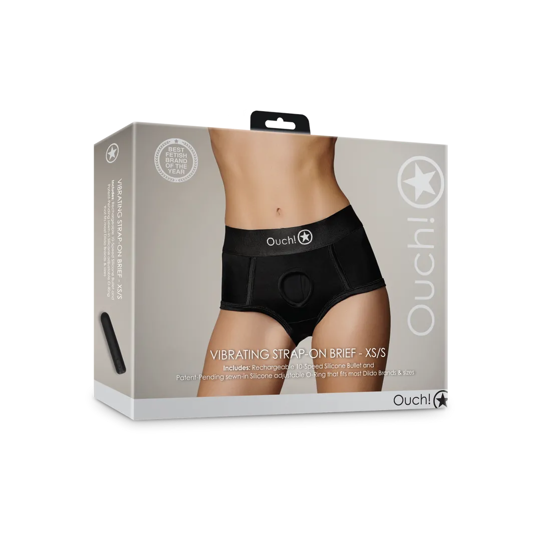 Vibrerende Strap-on Boxer - XS/S - Zwart