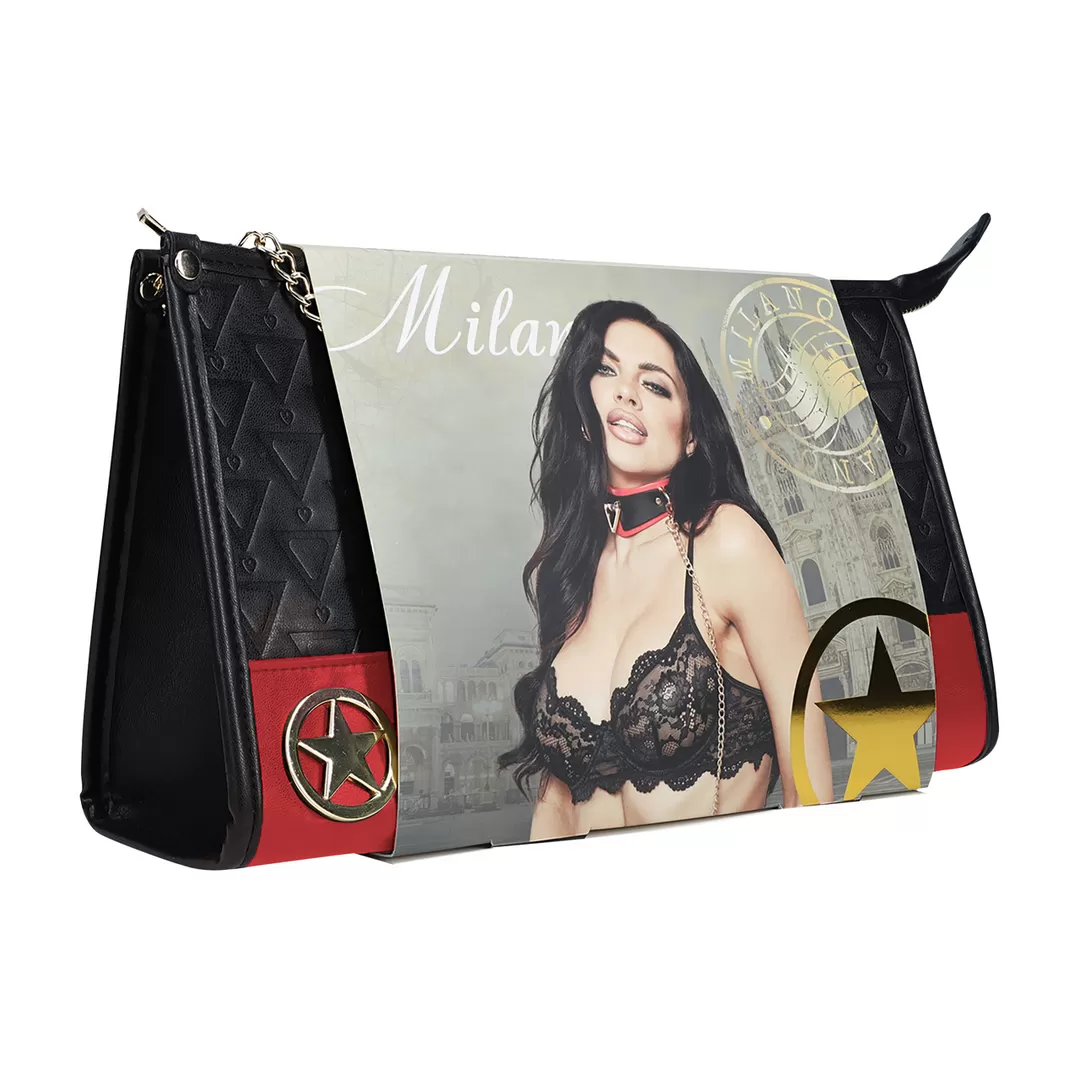 Milan Collectie - Kit met Tas - Zwart/Rood