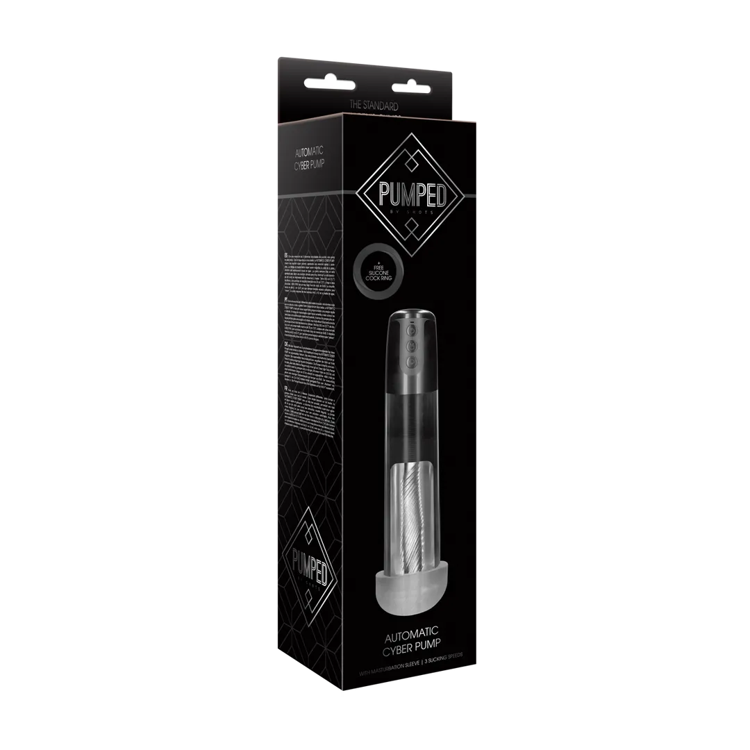 Automatische Cyber Pomp met Masturbatie Sleeve
