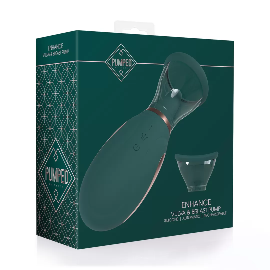 Enhance - Oplaadbare Vulva- en Borstpomp - Bosgroen