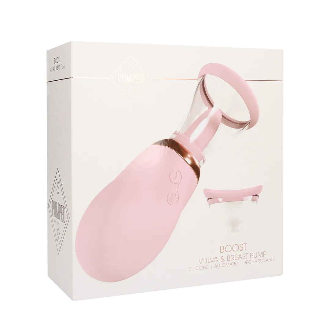 Boost - Oplaadbare Vulva en Borstpomp - Roze