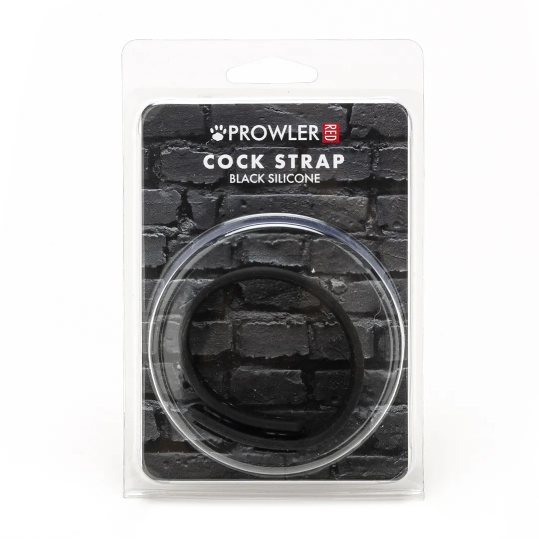 Siliconen Cock Strap - Zwart