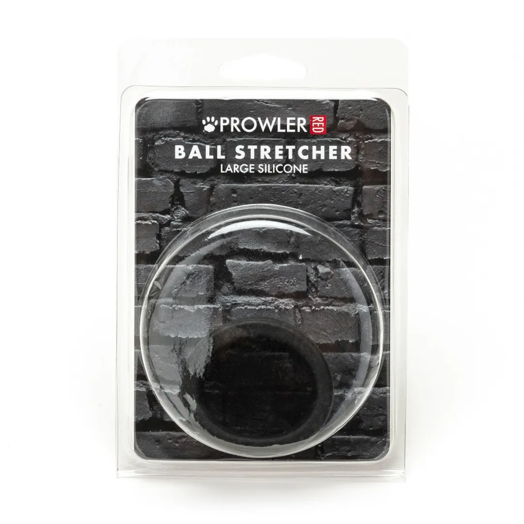 Siliconen Ball Stretcher - Groot - Zwart
