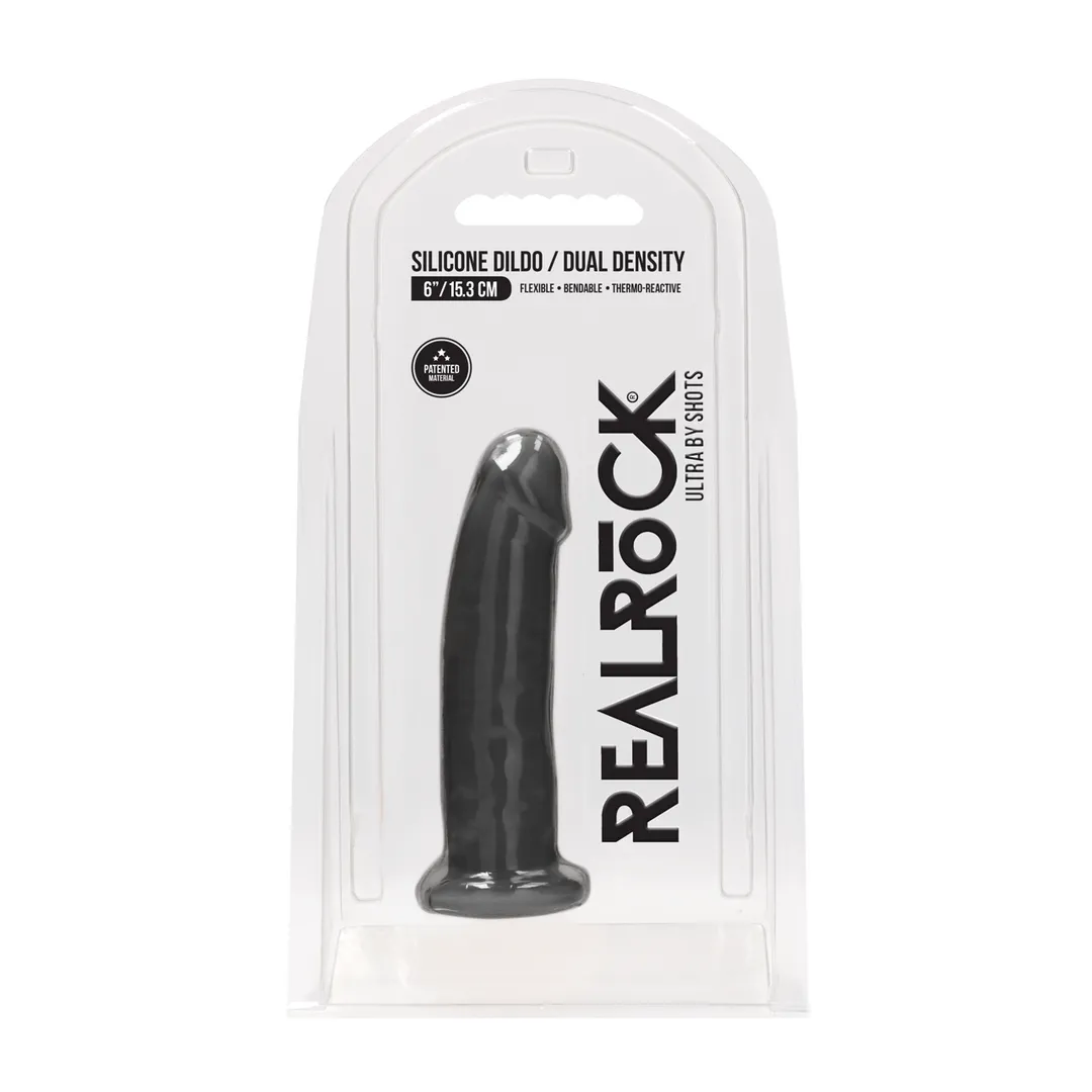 Silicone Dildo zonder Ballen - 6 / 15 cm