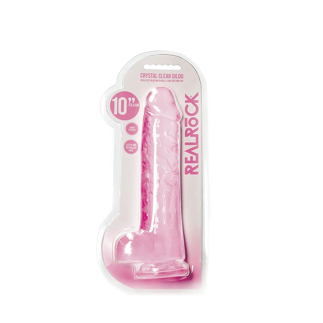 Realistische Dildo met Ballen - 10 / 25,4 cm
