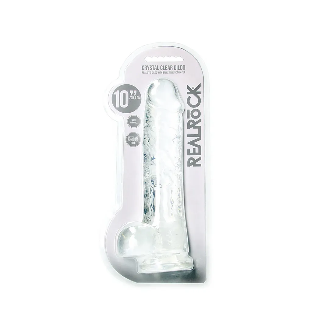 Realistische Dildo met Ballen - 10 / 25,4 cm
