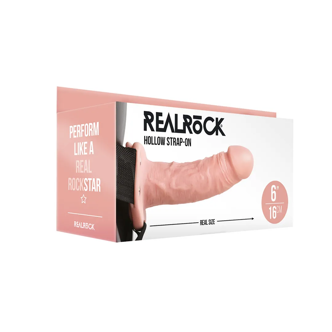 Hollow Strap-On zonder Balls - 6 / 15,5 cm