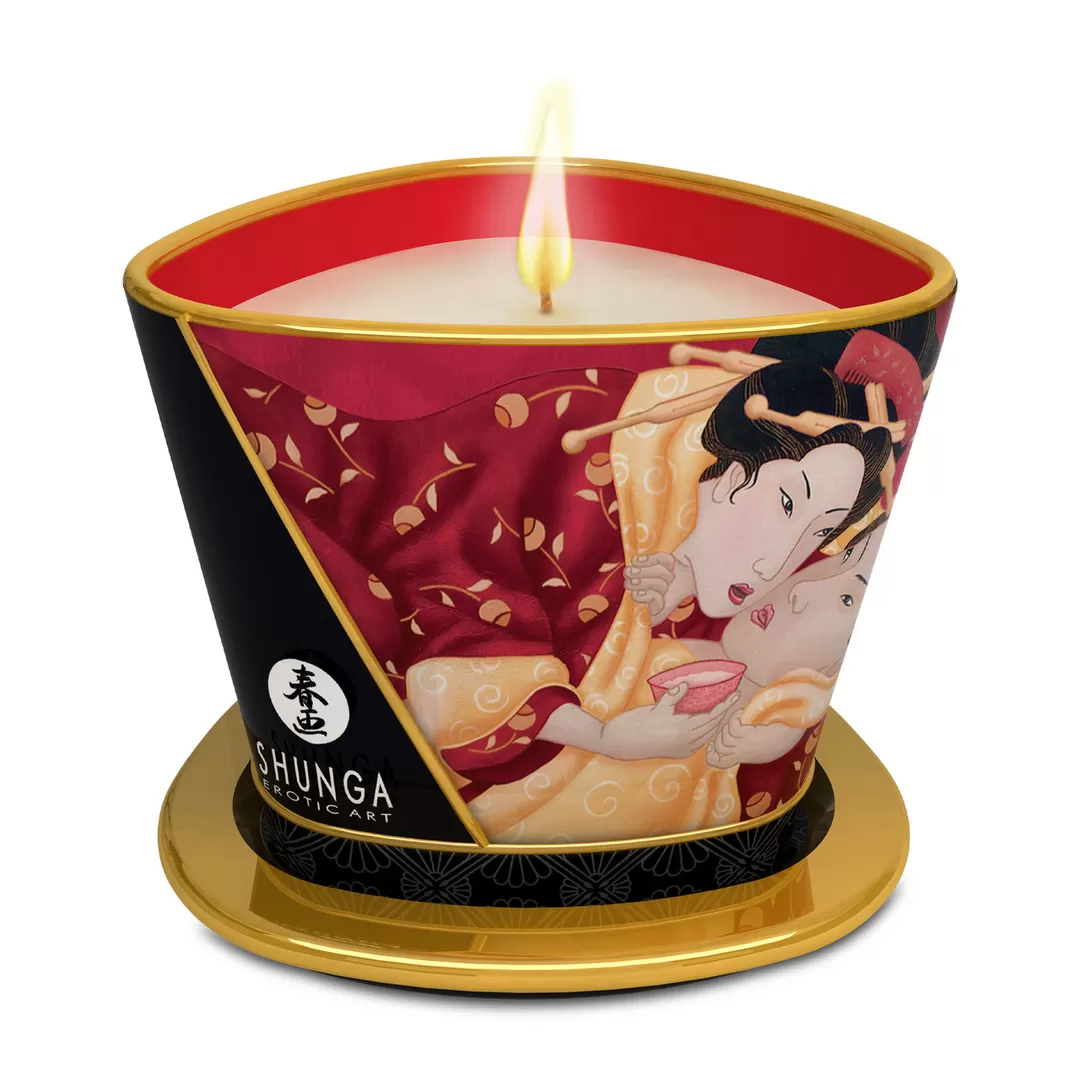 Massagekaars - Aardbei Sprankelende Wijn - 5.7 oz / 170 ml