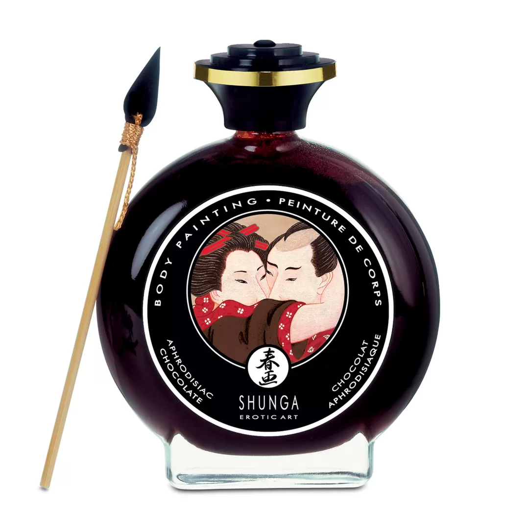 Eetbare Lichaamsverf - Aphrodiserende Chocolade - 3,5 fl oz / 100 ml