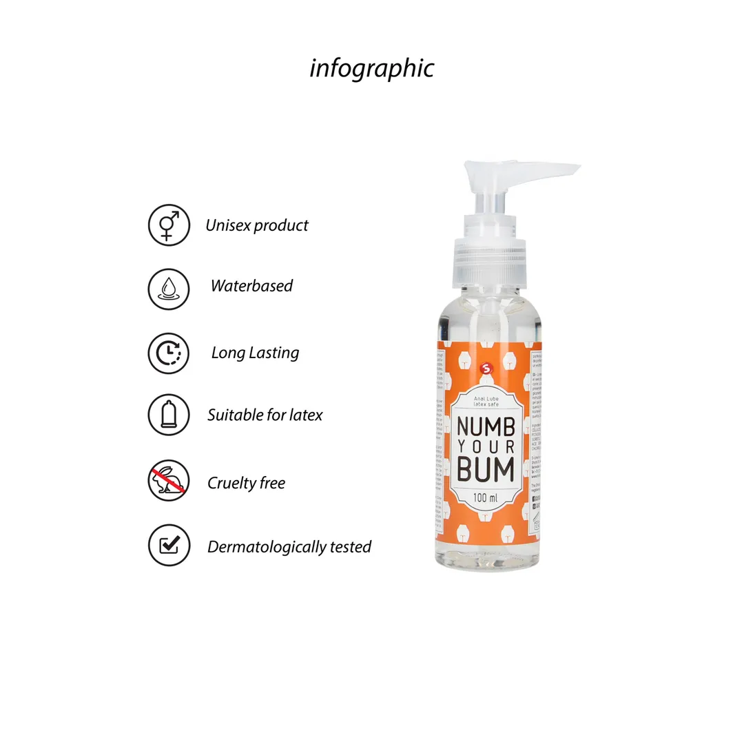 Numb Your Bum - Anale Glijmiddel - 3 fl oz / 100 ml
