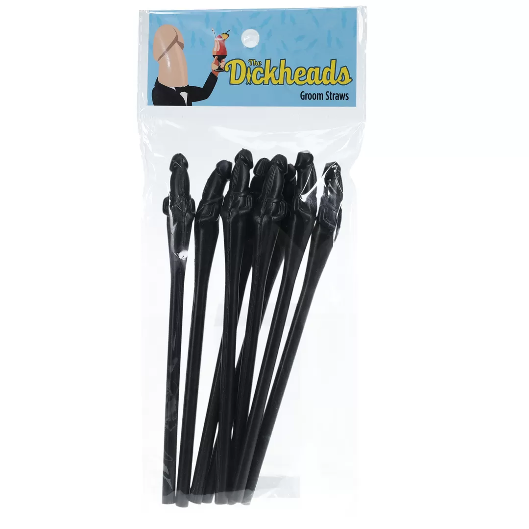 Groom Straws - Zwart