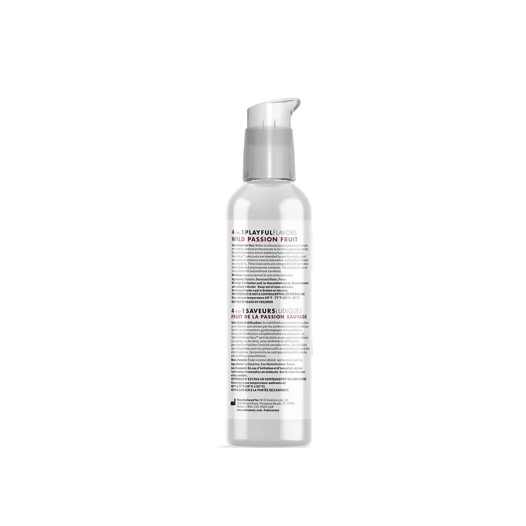 4 In 1 Smeermiddel met Wild Passievrucht Smaak - 4 fl oz / 118 ml