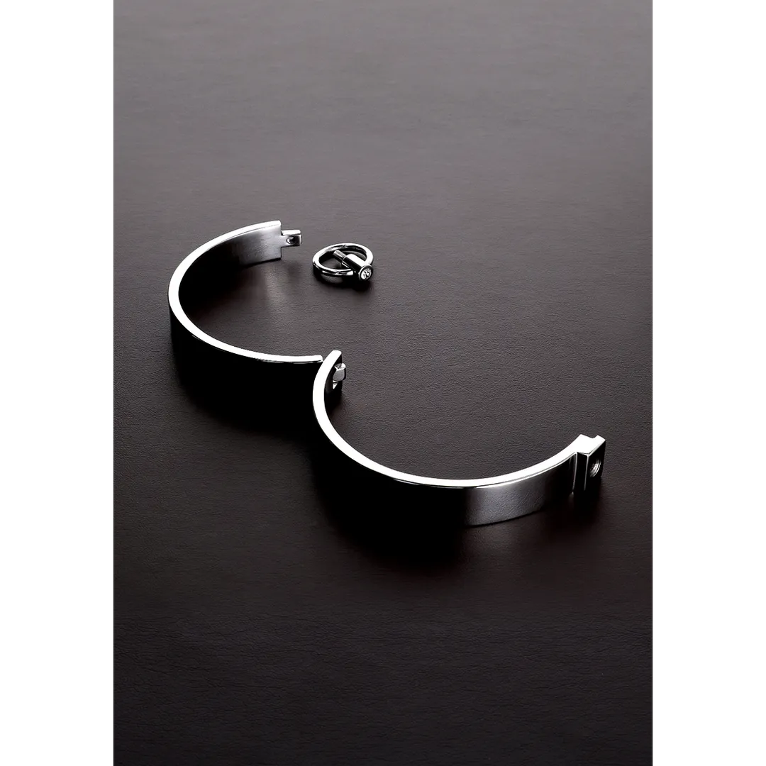 Stijlvolle Slave Collar met Edelstenen - US Maat 16 / EU Maat 44