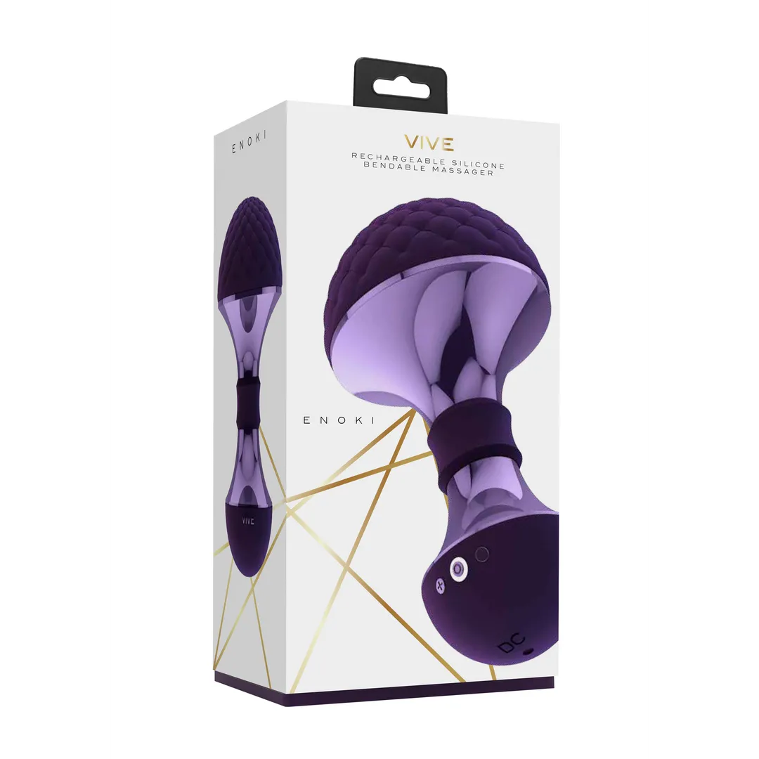 Enoki - Buigbare Massager - Paars