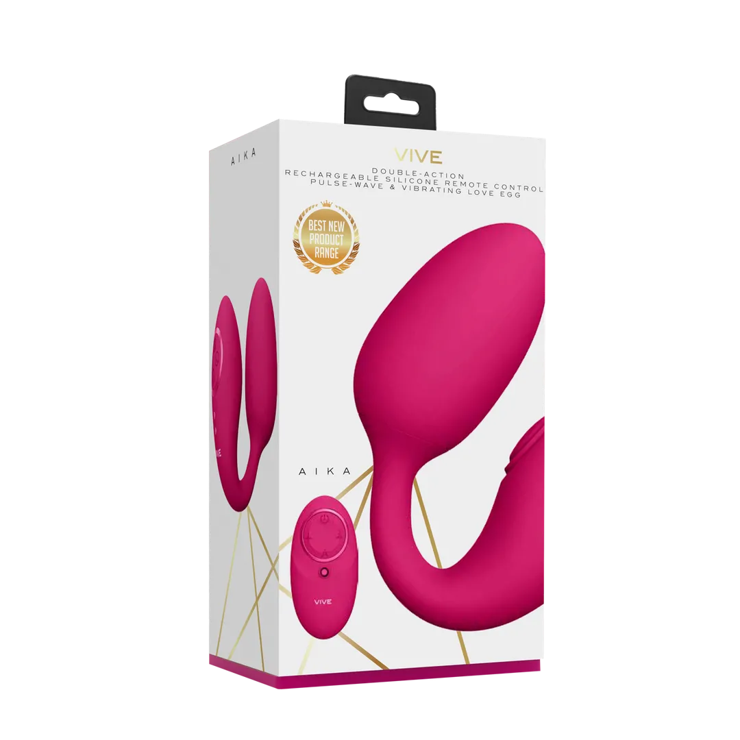Aika - Pulse Wave  Vibrating Love Egg - Roze