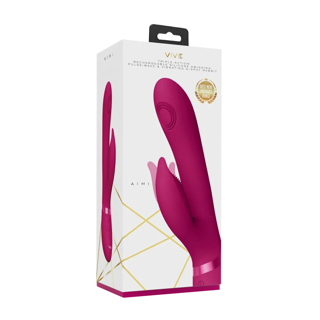 Aimi - Pulse Wave  Vibrating G-Spot Rabbit - Roze
