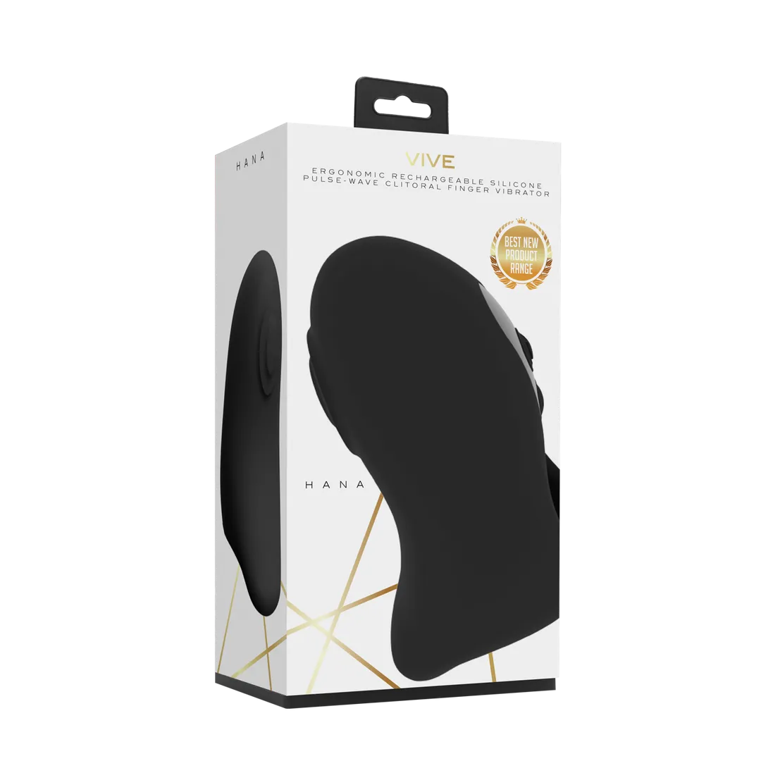 Hana - Pulse Wave Vinger Vibrator - Zwart