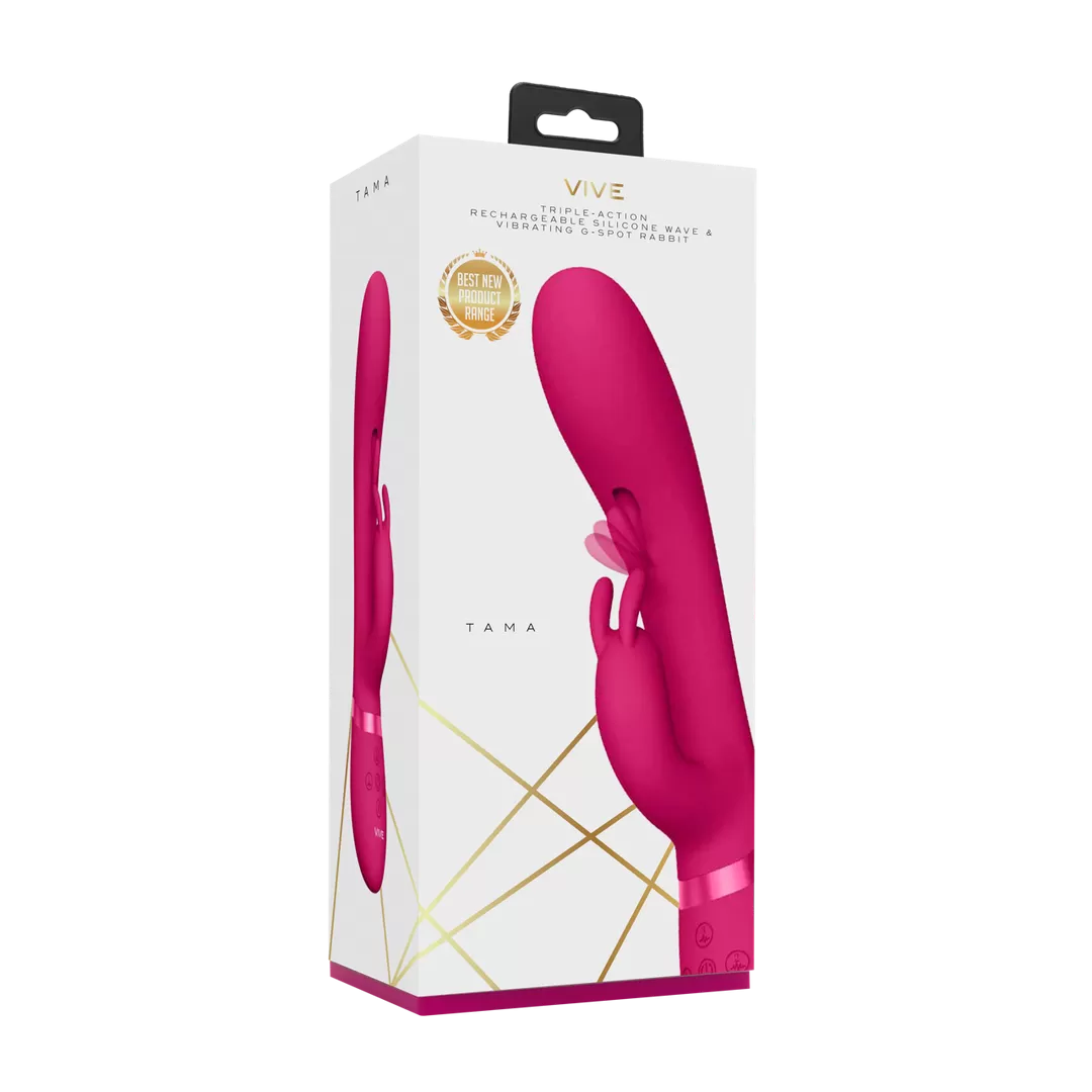 Tama - Wave  Vibrating G-Spot Rabbit - Roze