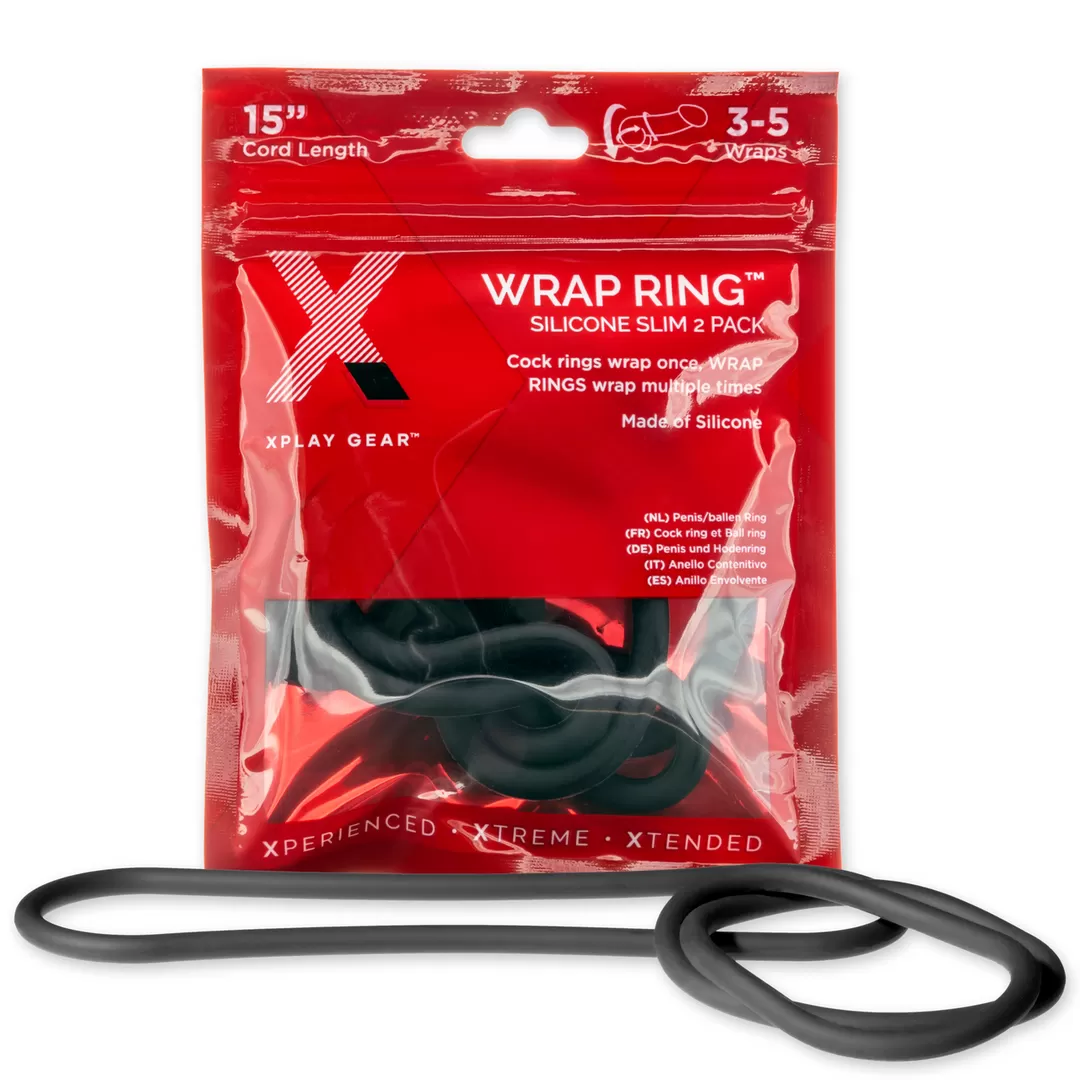 Silicone Slim Wrap Ring - Cockring / Ball Strap - 15 / 38 cm