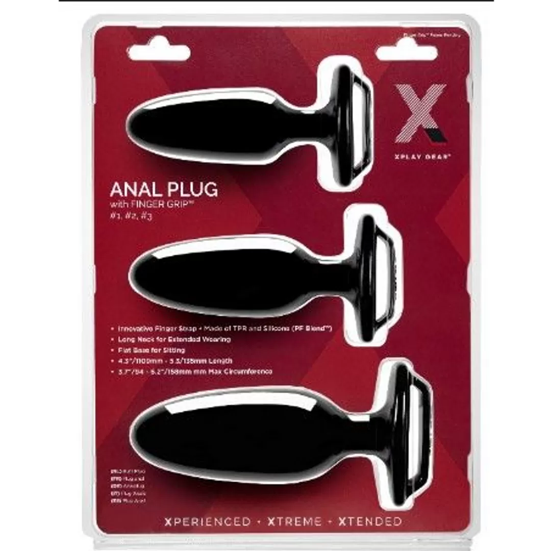 Vinger Grip Plug Starter Kit - Butt Plug Kit met Vinger Grip