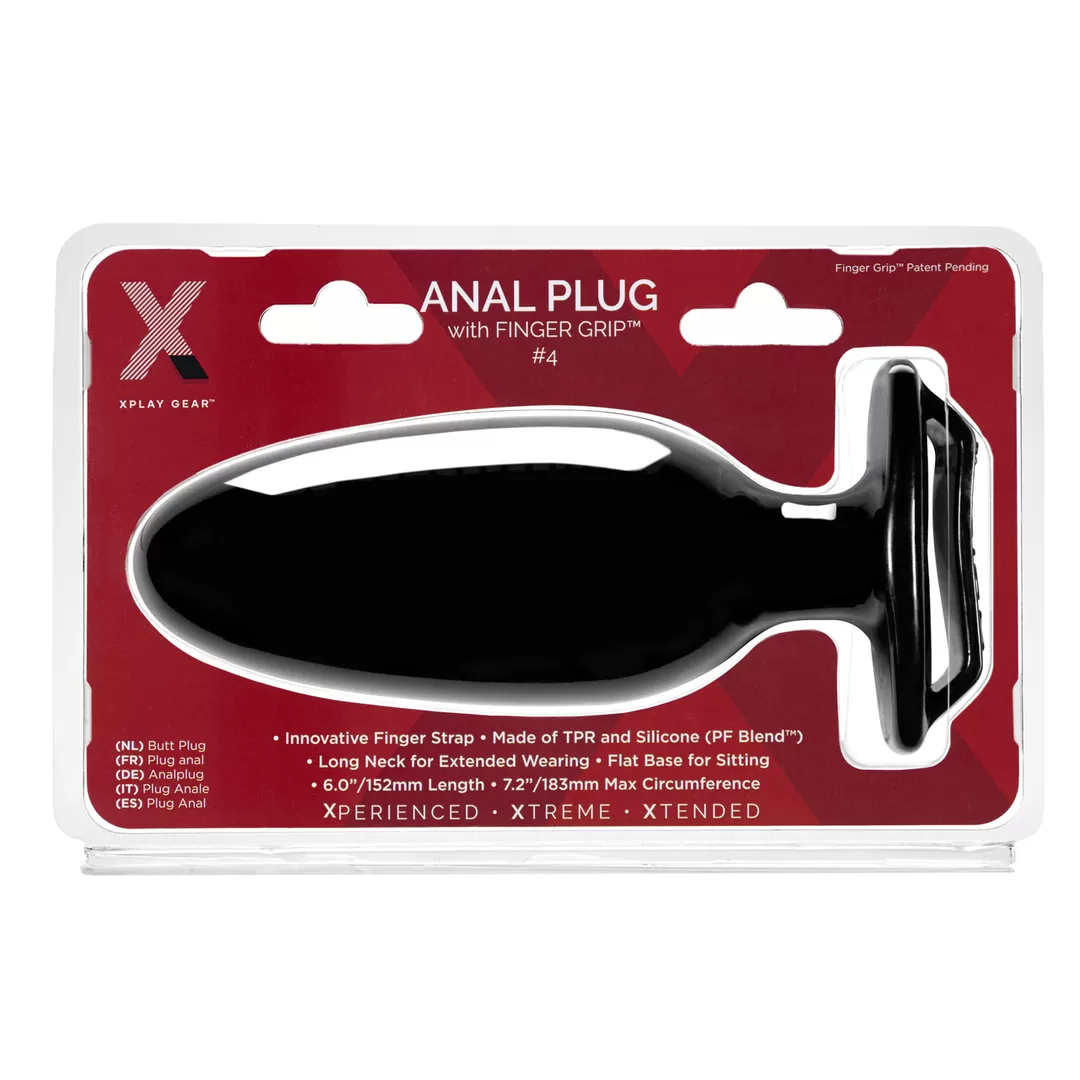 Finger Grip Plug #4L - Butt Plug met Vinger Grip