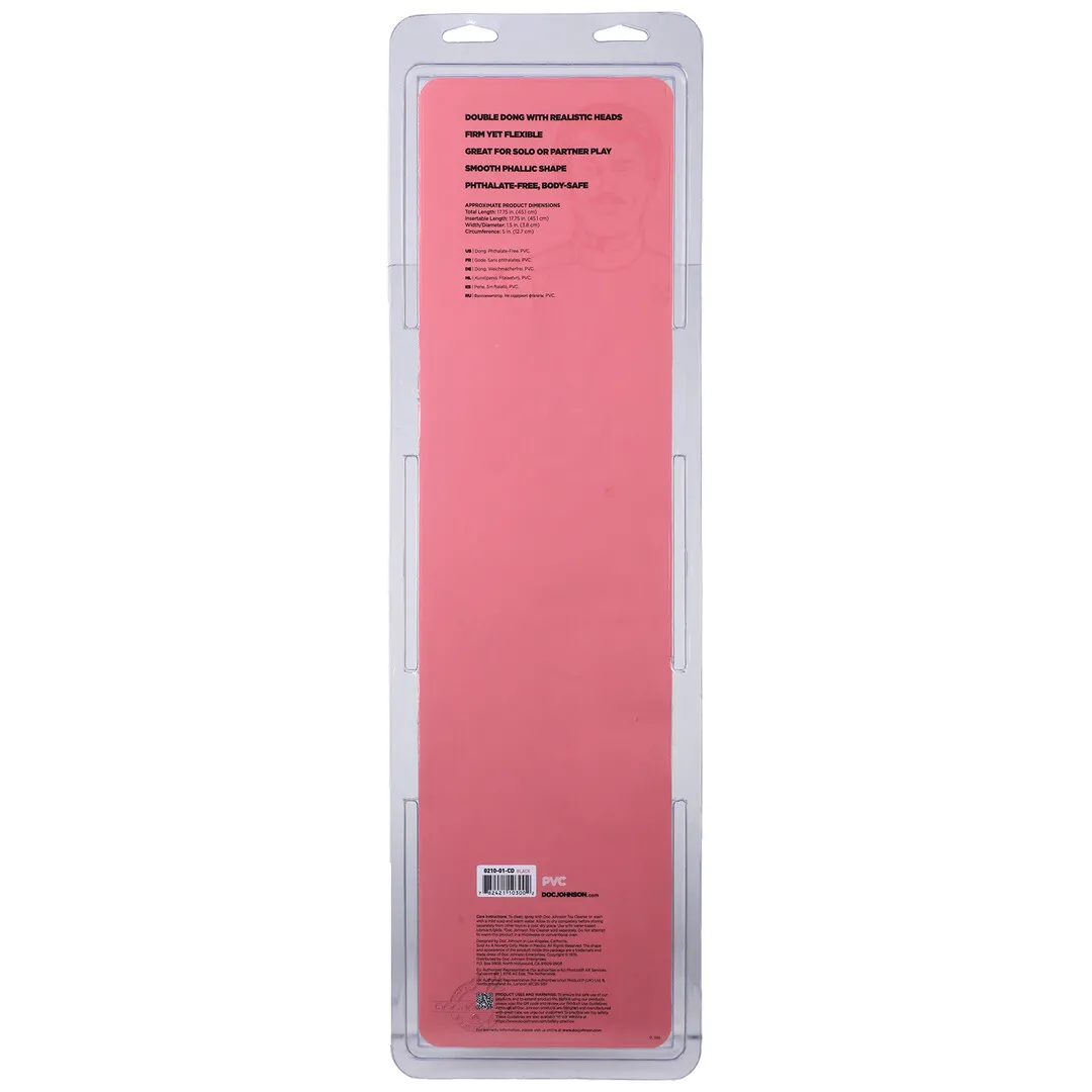 Gladige Dubbele Kop - Dildo met Dubbele Einden - 18 / 45 cm
