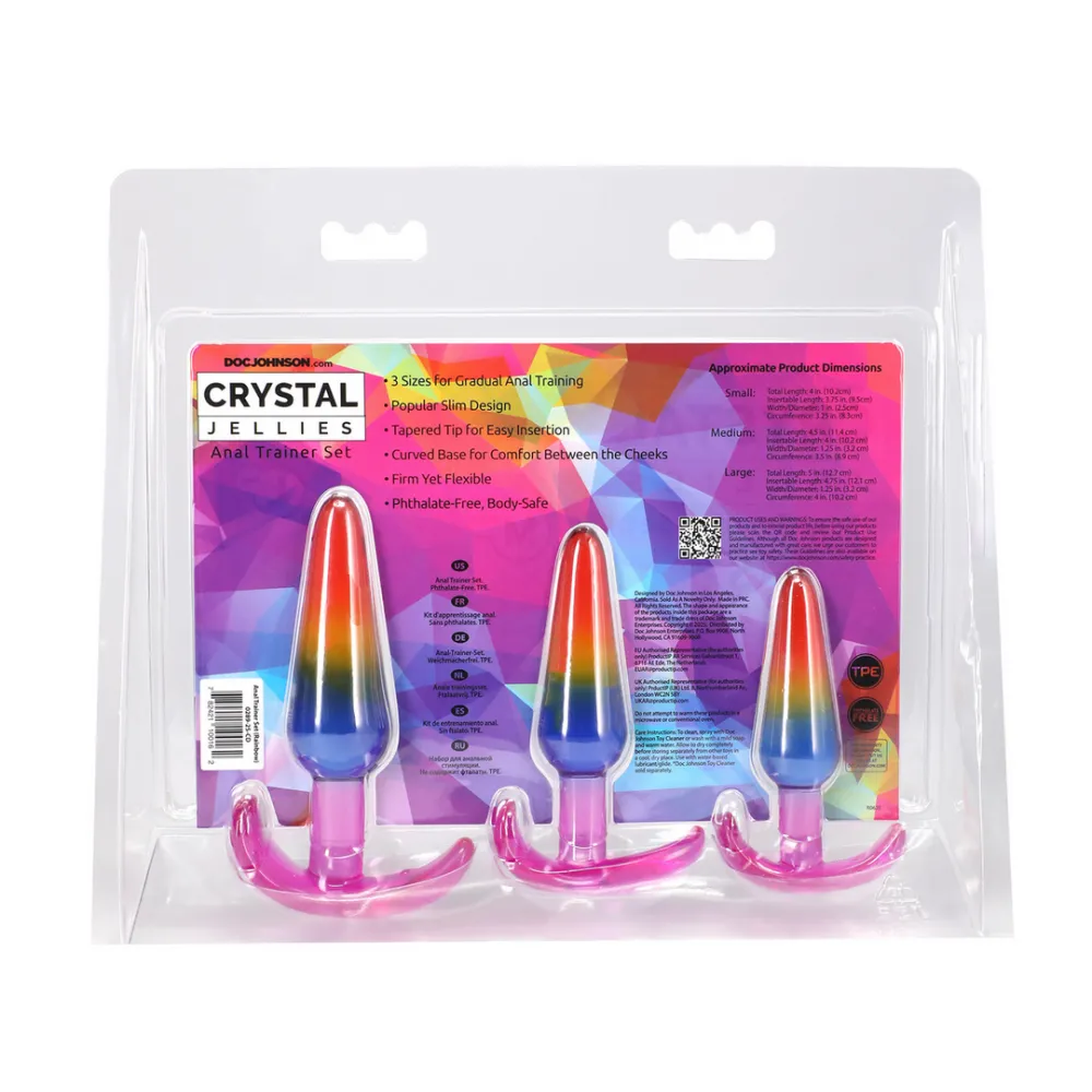 Anal Trainer Set - S/M/L - Regenboog