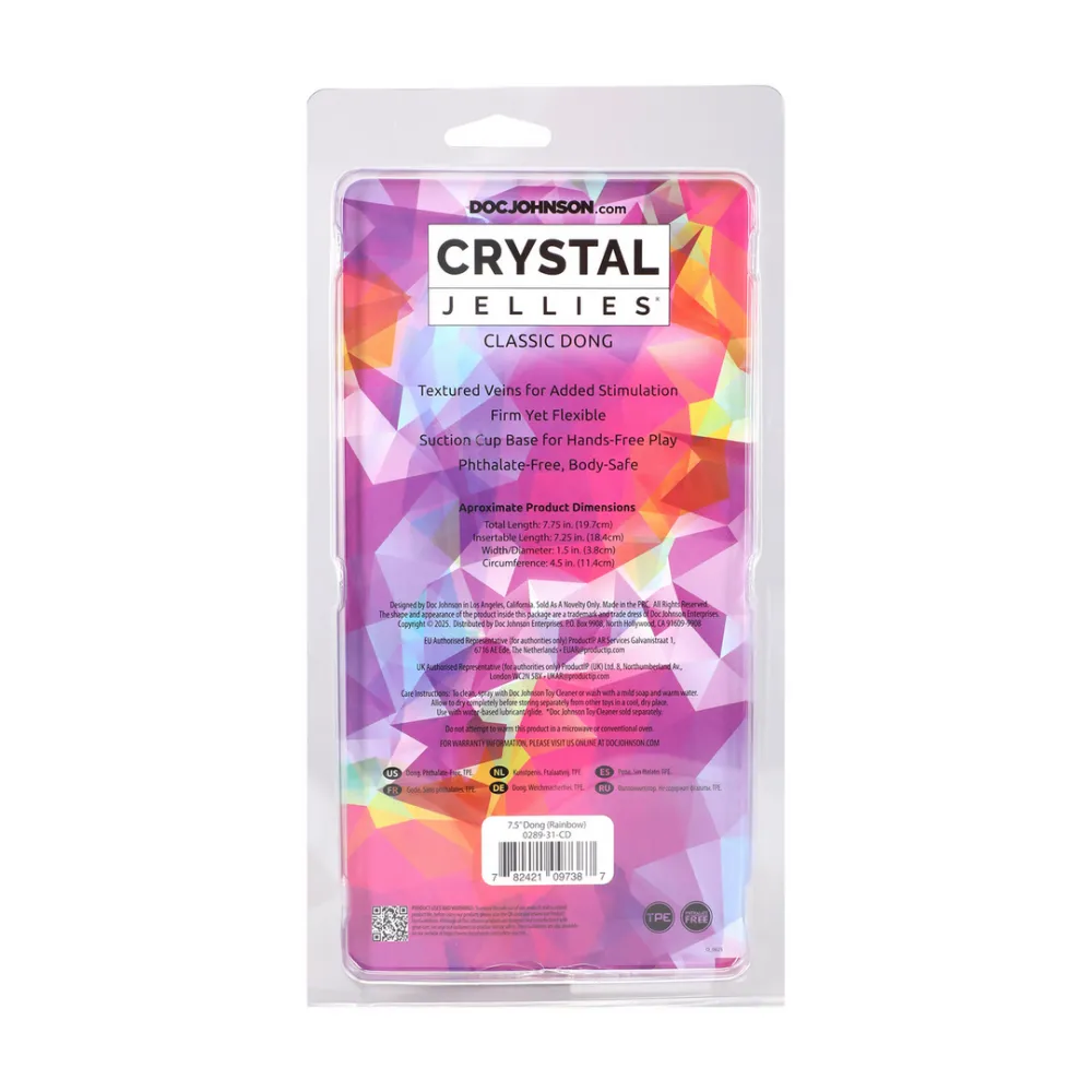 Classic Dong - 7,5 / 19,7 cm - Regenboog