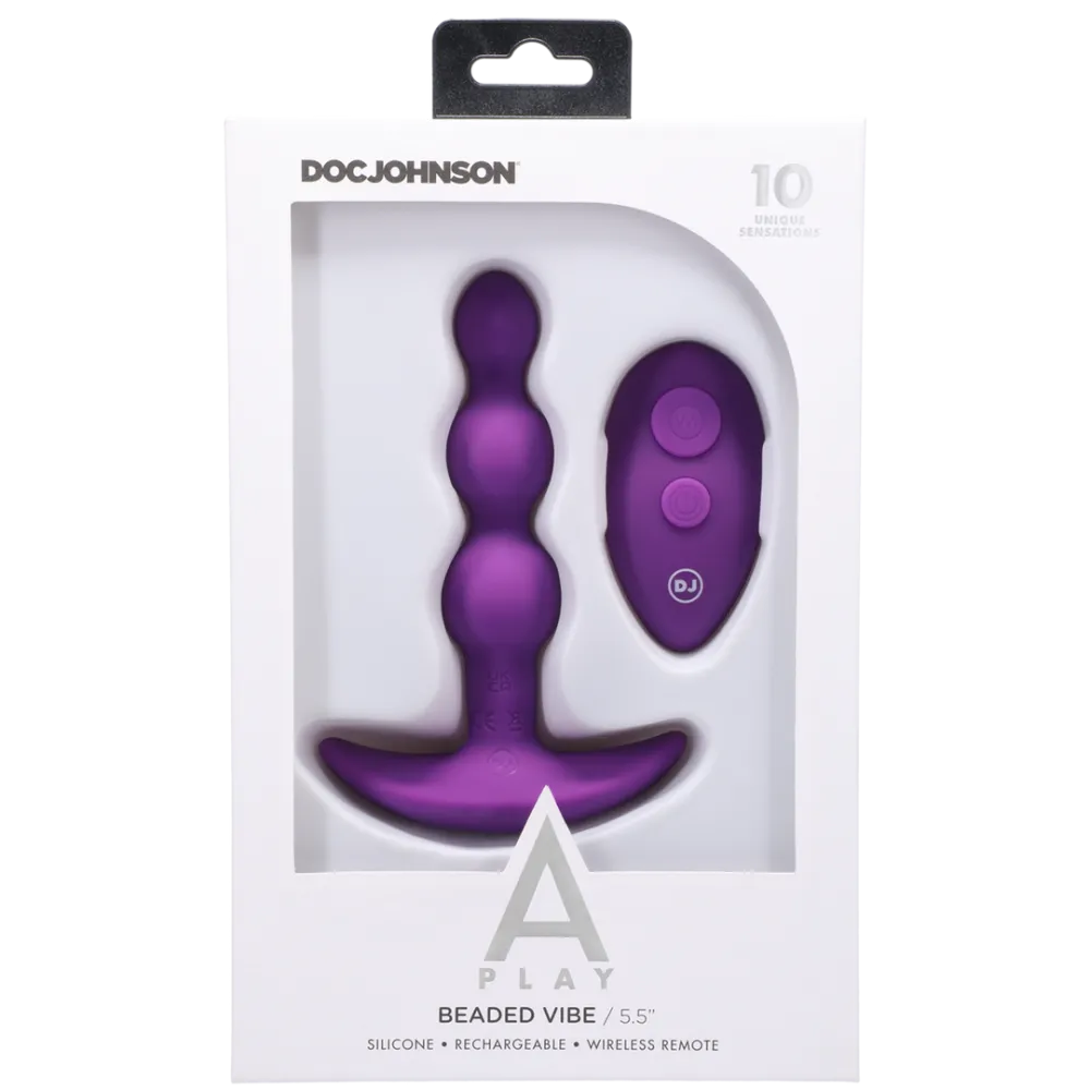 Beaded Vibe - Siliconen Anale Plug met Afstandsbediening